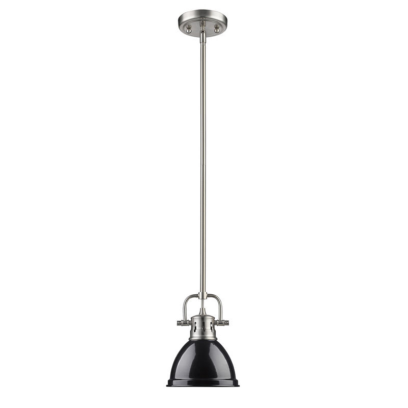 Duncan Mini Pendant With Rod In Pewter, Silver