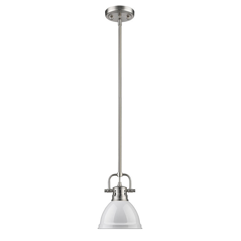 Duncan Mini Pendant With Rod In Pewter, Silver