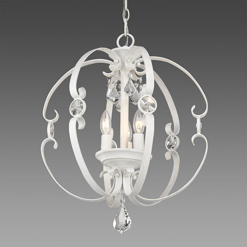 Ella 3-Light Pendant, White