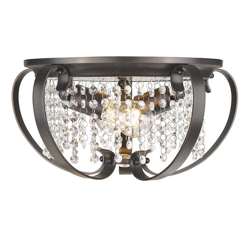 Ella Flush Mount, Brown