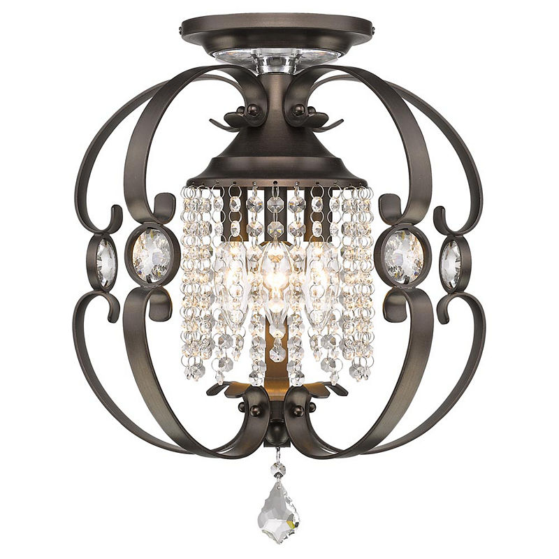 Ella Semi-Flush, Brown