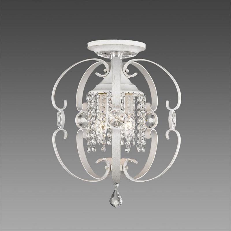 Ella Semi-Flush, White