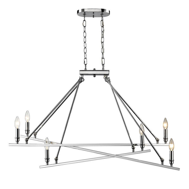 Garvin Linear Pendant In Chrome, Silver