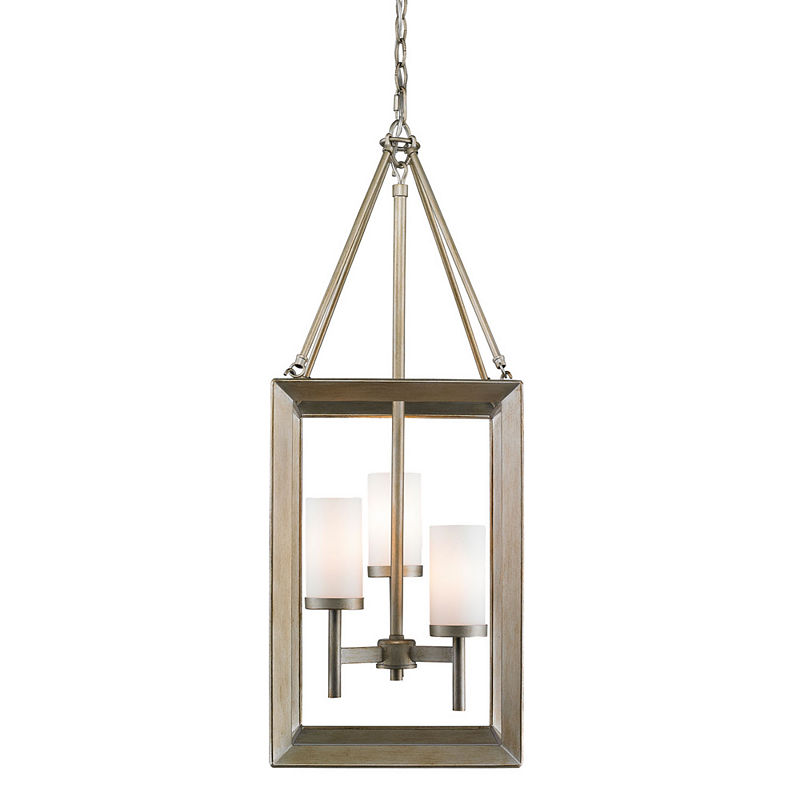 Smyth 3-Light Pendant In White Gold, Yellow