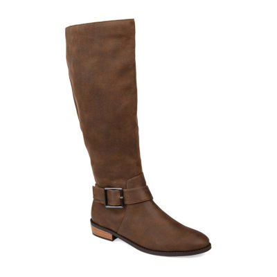 Journee Collection Womens Winona Stacked Heel Riding Boots
