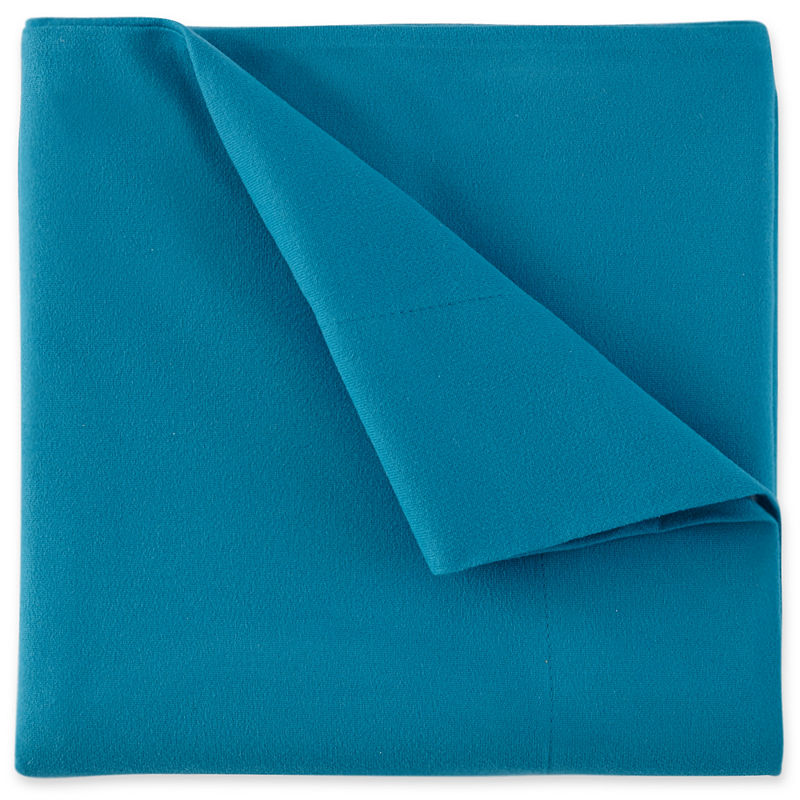 Micro Flannel Solid Sheet Set, Full, Green