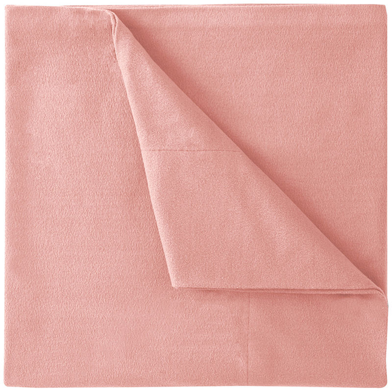 Micro Flannel Solid Sheet Set, Queen, Pink