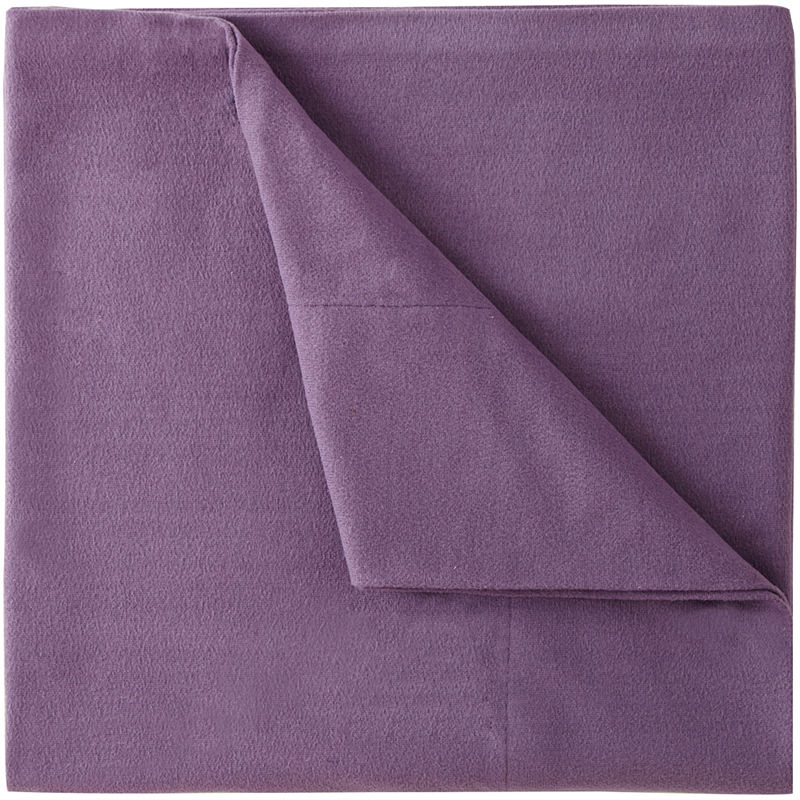 Micro Flannel Solid Sheet Set, Full, Purple