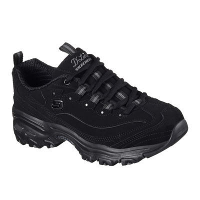 skechers d lite black