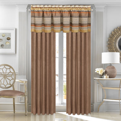 Queen Street Montclair Rod Pocket Curtain Panel Color Rust