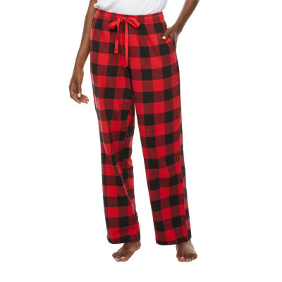 Sleep Chic Womens Petite Flannel Pajama Pants