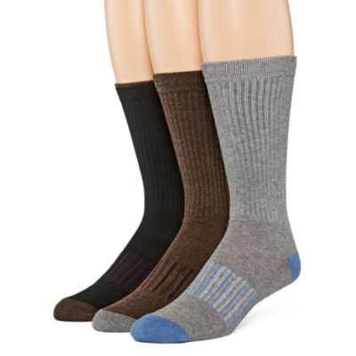 Stafford® 3-pk. Mens Casual Performance Crew Socks - JCPenney