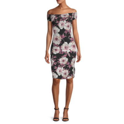 premier amour short sleeve lace sheath dress