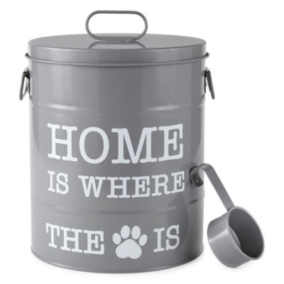 Paw Tail Home Is Where The Dog Is Dog Food Storage Canister