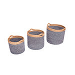 Baum Cotton Rope and Jute Round Decorative Storage Basket - JCPenney