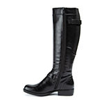 Yuu Womens Jaxette Riding  Stacked Heel Boots