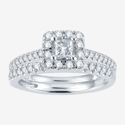 Modern Bride® Signature 1 CT. T.W. Diamond 14K White Gold Engagement Ring
