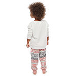 North Pole Trading Co. Nordic Fairisle Toddler Girls 2-pc. Christmas Pajama Set