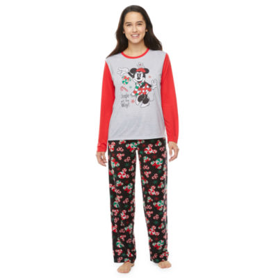 Disney Mickey Family Matching Pajamas Womens Long Sleeve 2-pc. Pant Pajama Set