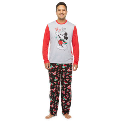 Disney Mickey Family Matching Pajamas Mens Long Sleeve 2-pc. Pant Pajama Set