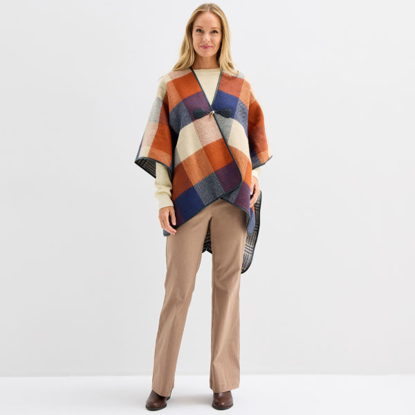 Liz Claiborne Reversible Plaid Wrap