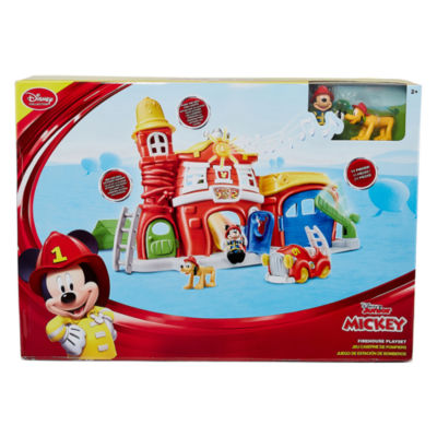 mickey firehouse playset