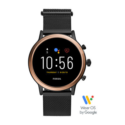 fossil smartwatch women black