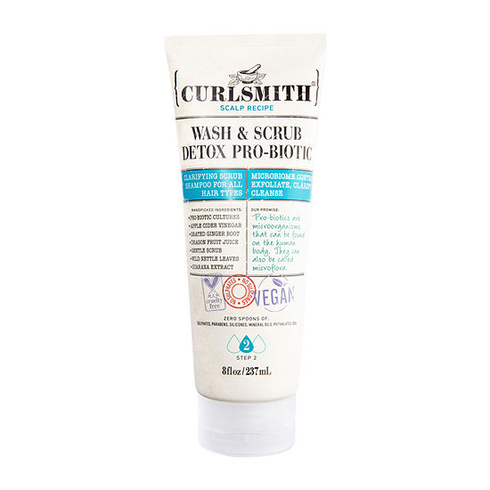 Curlsmith Wash And Scrub Detox Pro Biotic Shampoo - 8.0 Oz.