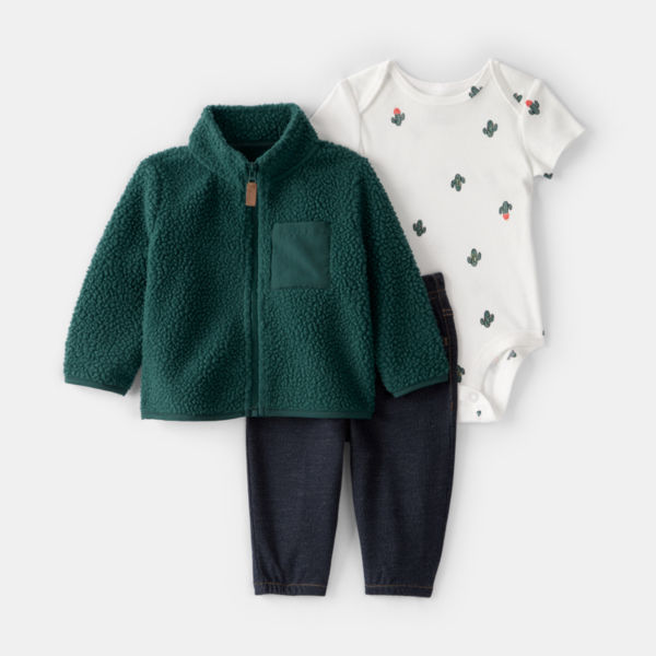 Carter's Baby Boys Denim 3-pc. Pant Set
