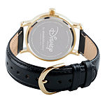 Disney Mickey and Friends Mens Black Leather Strap Watch Wds000339