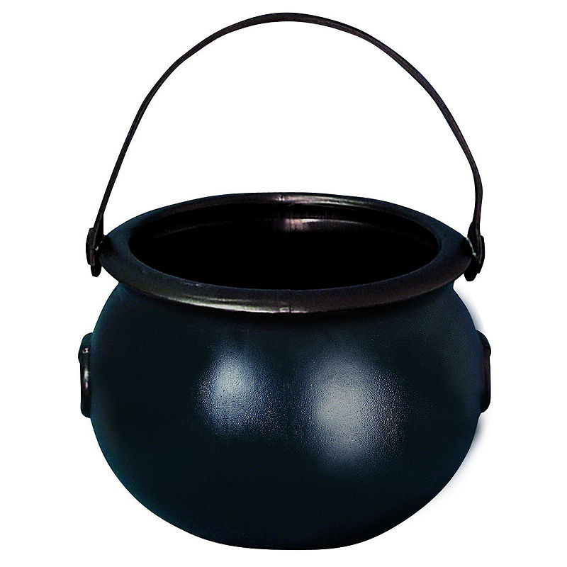 Buyseasons 8 Cauldron Candy Bucket, Black