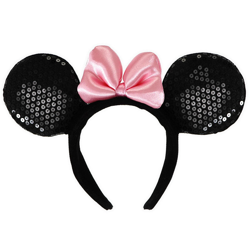 Buyseasons Minnie Ears Headband Deluxe, Girls, Black