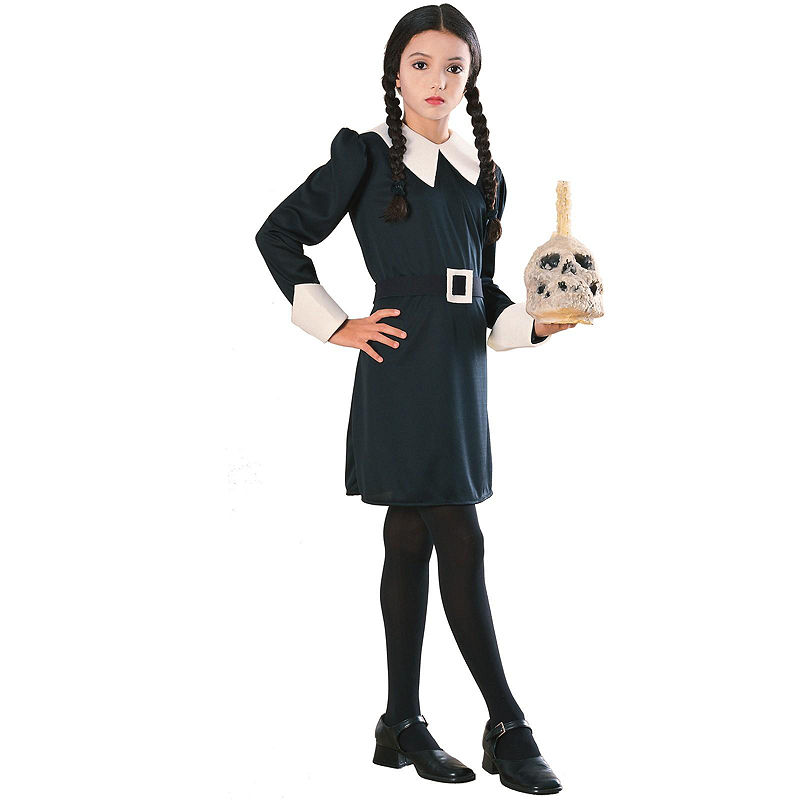 Buyseasons Addams Family Wednesday Child Costume, Girls, Size Medium, Black