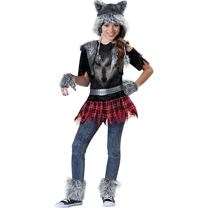 Buyseasons Wear Wolf Child Costume, Girls, Size 8-10, Black