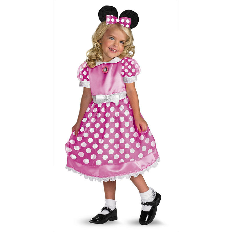 Buyseasons Clubhouse Minnie Mouse Pink Toddler / Child Costume- 3T/4T, Girls, Size 3T-4T, White