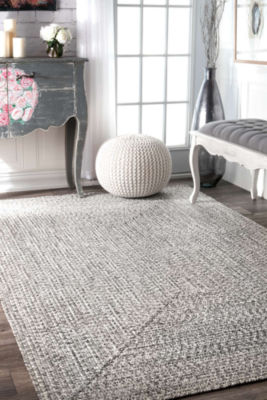 nuLoom Braided Lefebvre Salt and Pepper Rug JCPenney