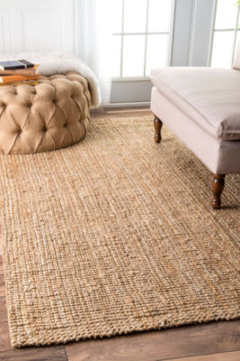 nuLoom Hand Woven Ashli Solid Jute Rug JCPenney