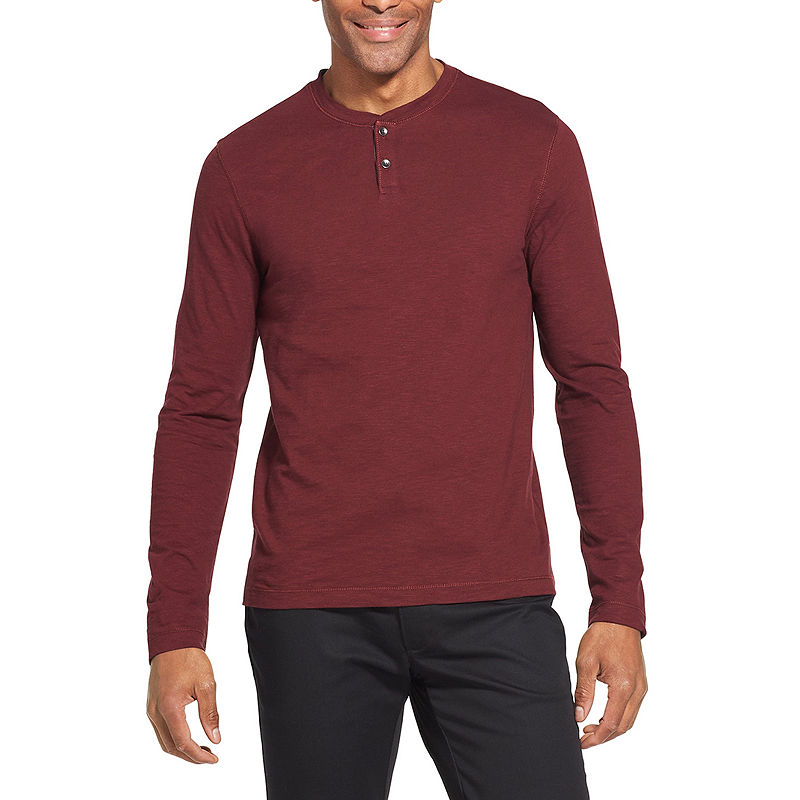 UPC 767672499456 product image for Van Heusen Long Sleeve Henley Shirt | upcitemdb.com