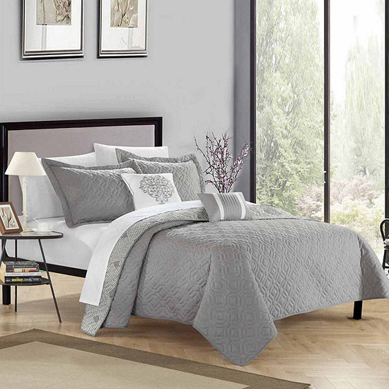 Chic Home Zoe Embroidered Quilt Set