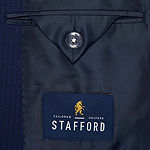Stafford Super Suit Mens Striped Classic Fit Suit Jacket