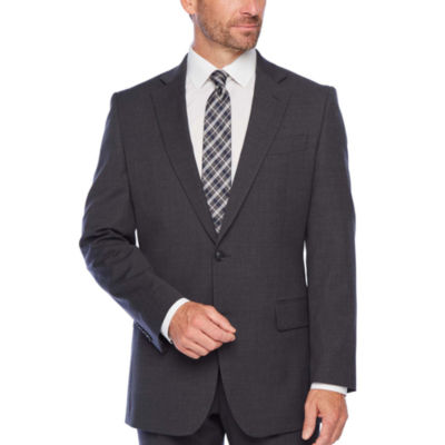 Stafford Super Mens Classic Fit Suit Jacket, Color Gray Stria JCPenney