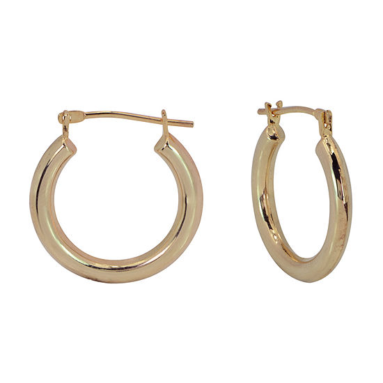 10K Gold 18mm Hoop Earrings