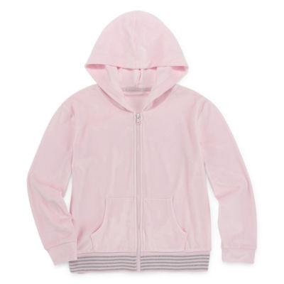 girls velour hoodie