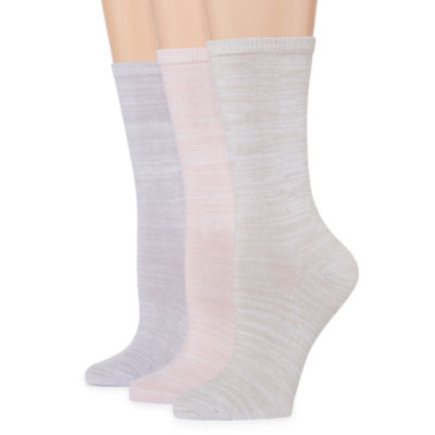 Mixit 3 Pair Crew Socks - Womens-JCPenney