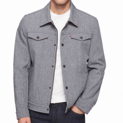 levi's men's soft shell hooded trucker jacket