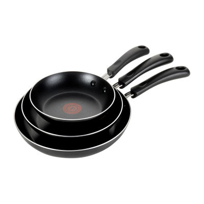 TFal Essentials 3pc. Aluminum NonStick Frying Pan, Color Black JCPenney
