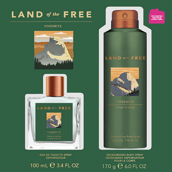 Land Of The Free Yosemite Eau De Toilette 2-Pc Gift Set ($31 Value)