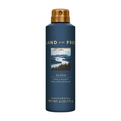 Land Of The Free Acadia Deodorizing Body Spray, 6 Oz