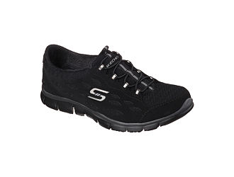 New Skechers Full Circle Womens Sneakers, Size 9 1/2 Wide, Black