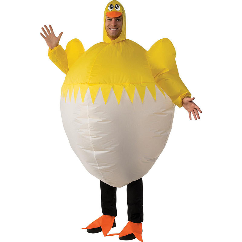 Buyseasons Chick Inflatable Adult Costume - One-Size, Yellow
